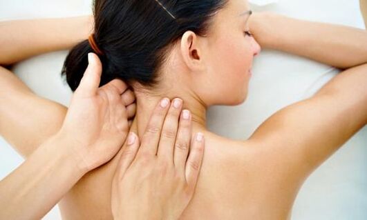 Cervical spine massage for osteochondrosis